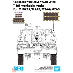   Ryefield model 3027 1:35 T-161 workable tracks For M109A7/M2A3/M2A4/M7A3 (Plastic）