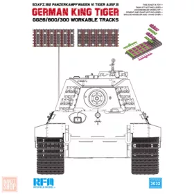   Ryefield model 3032 1:35 Gg26/800/300 Workable Tracks for Kingtiger series (plastics)
