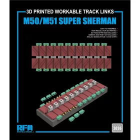 Ryefield model 1:35 3D Printed workable tracks for M50 M51