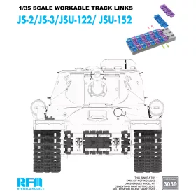   Ryefield model 1:35 Workable Tracks for JS-2 (Plastic), For JS-2/JS-3/JSU-122/JSU-152