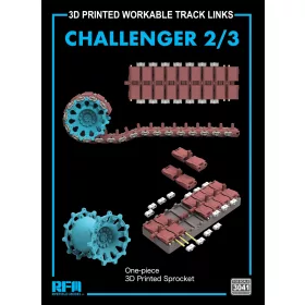   Ryefield model 1:35 3D Printed workable tracks for CHALLENGER 2/3