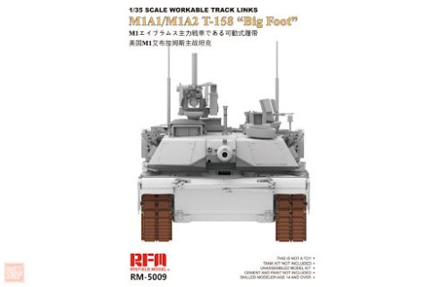 Ryefield model 1:35 M1A1/ M1A2 T-158”Big Foot”Workable Track Link