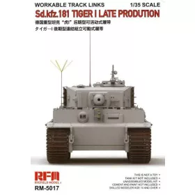   Ryefield model 1:35 Workable track links for Tiger I late (New mould, upgraded version)