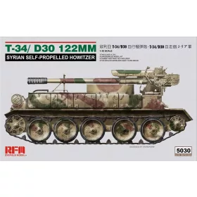   Ryefield model 1:35 T-34/D-30 122MM Syrian Self-propelled Howitzer