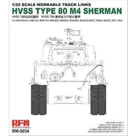 Ryefield model 1:35 Track Links for HVSS Type 80 M4 Sherman