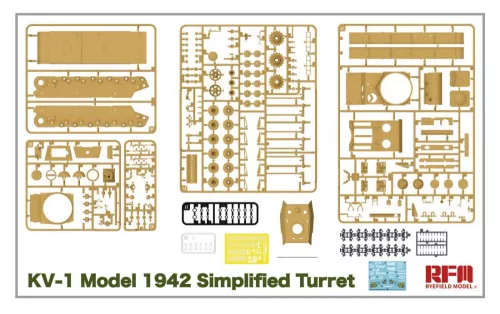 Ryefield model 1:35 KV-1 Model 1942 Simplified Turret