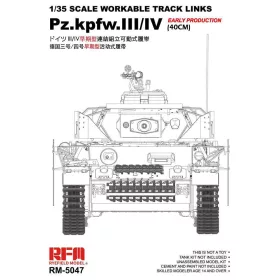   Ryefield model 1:35 Tracks for Pz.III/IV.early production (40cm)