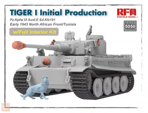 Ryefield model 1:35 Tiger I initial production early 1943 w/full interior