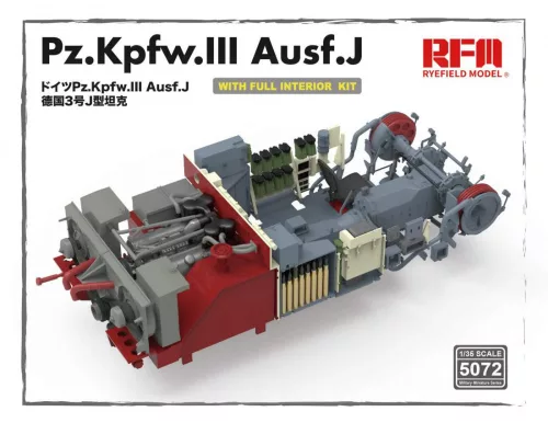 Ryefield model 1:35 Pz. Kpfw. III Ausf. J w/full interior