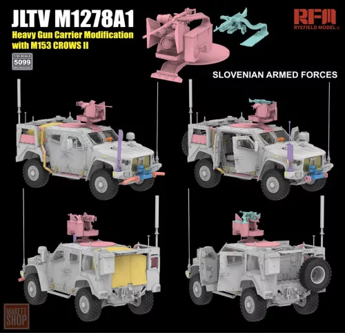 Ryefield model RM5099 1:35 JLTV M1278A1 Heavy Gun Carrier Modification (HGC)