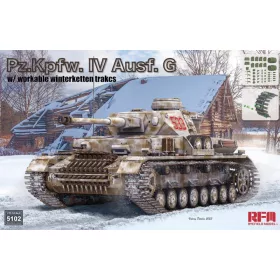   Ryefield model RM5102 1:35 Pz.Kpfw. IV Ausf. G w/ workable WINTERKETTEN tracks