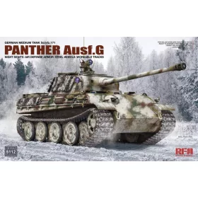   Ryefield model RM5112 1:35 Sd.Kfz.171 Panther G w/Night Sights and Air Defense Armor & Steel Wheel