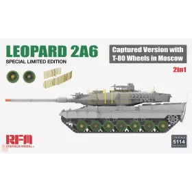   Ryefield model RM5114 1:35 LEOPARD 2A6 Captured Version with T-80 Wheels in Moscow SPECIAL LIMITED EDITION