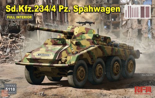 Ryefield model 5118 1:35 Sd.Kfz.234/4 Pz.Spähwagen with FULL INTERIOR