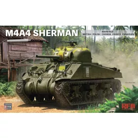   Ryefield model 5119 1:35 M4A4 Sherman with workabel tracks & Metal Barrel 