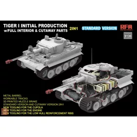   Ryefield model 5130 1:35 Tiger I Initial production early 1943 W/Full Iinterior (Standard version)