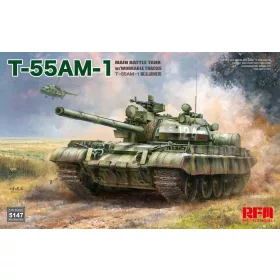   Ryefield model 1:35 T-55 AM-1 Main Battle Tank with worlable tracks