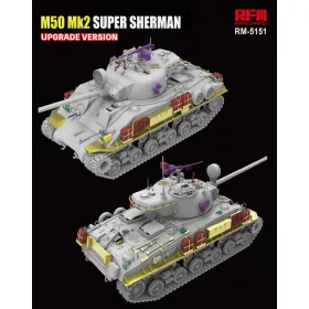   Ryefield model 1:35 M50 Mk2 Super Sherman (M4A4 Hull HVSS) Upgrade version