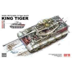   Ryefield model 1:35 Tiger Ausf.B "King Tiger" Clear Version, with full interior