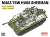 Ryefield model 1:35 M4A3 76W HVSS Sherman W/Full interior, clear edition