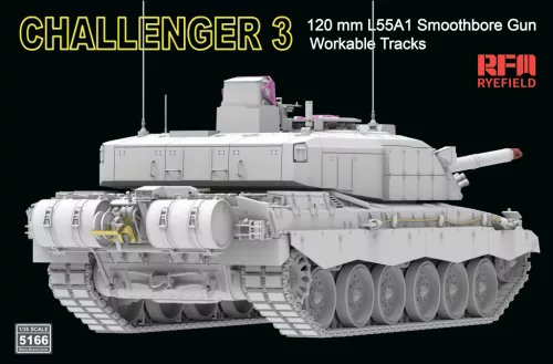 Ryefield model 1:35 Challenger 3 120 mm L55A1 smoothbore gun