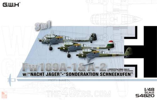 Great Wall Hobby S4820 1:48 WWII German Fw 189A1 &A2 w/”Nacht Jager” & ”Sonderaktion Schneekufen” 3 in 1