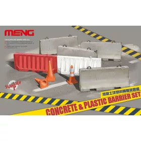 Meng Model 1:35 Concrete & plastic barrier set