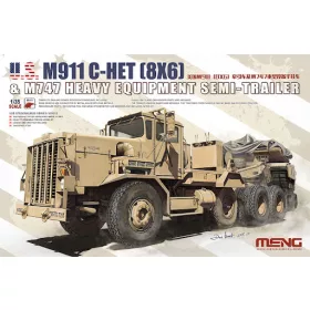   Meng Model 1:35 U.S. M911 C-HET(8x6)& M747 Heavy Equipment Semi-Trailer