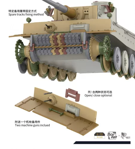 Border model TK7203 1:72 Tiger Early of Das Reich