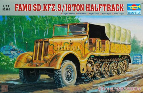 Trumpeter 1:72 Sd.Kfz.9/18 ton FAMO