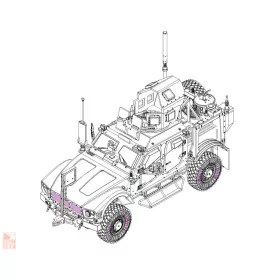 Trumpeter TRU07413 1:72 US M1240 M-ATV MRAP