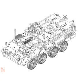 Trumpeter TU07427 1:72 US Army M1131 Stryker FSV