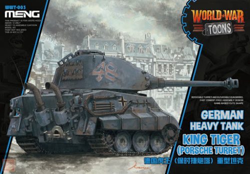 Meng Model German Heavy Tank King Tiger (Porsche Turret) (cartoon model)