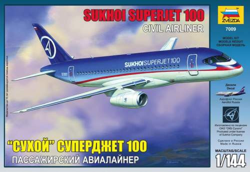 Zvezda 1:144 Sukhoi Superjet 100 7009