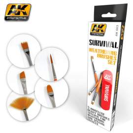AK-Interactive - Survival weathering brushes set
