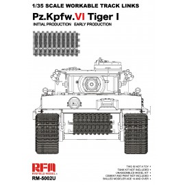 Ryefield model 1:35 Workable track links for Tiger I early (New mould, upgraded version)