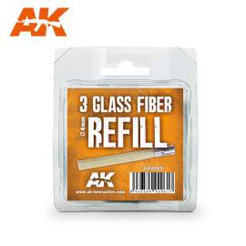 Three pieces glass fiber refill 4mm