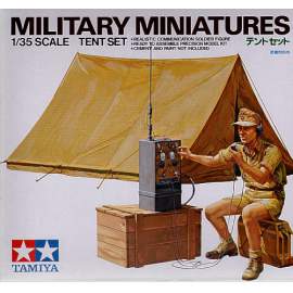 Tamiya 1:35 Tent Set and DAK/Afrika Korps radio operator LTD