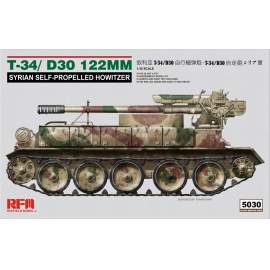Ryefield model 1:35 T-34/D-30 122MM Syrian Self-propelled Howitzer