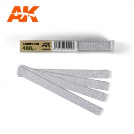 AK Interactive Dry Sandpaper 400 grit x 50 units
