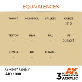 Acrylics 3rd generation Grimy Grey 17ml