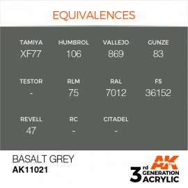 Acrylics 3rd generation Basalt Grey 17ml