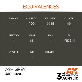 Acrylics 3rd generation Ash Grey 17ml