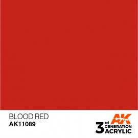 Acrylics 3rd generation Blood Red 17ml