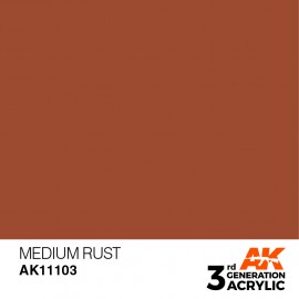 Acrylics 3rd generation Medium Rust 17ml