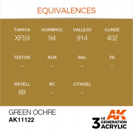 Acrylics 3rd generation Green Ocher 17ml