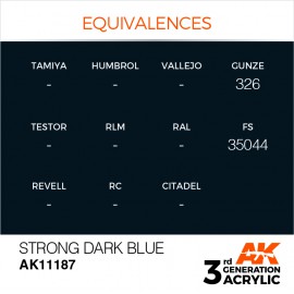 Acrylics 3rd generation Strong Blue 17ml