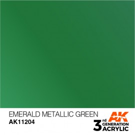 Acrylics 3rd generation Emerald Metallic Green 17ml