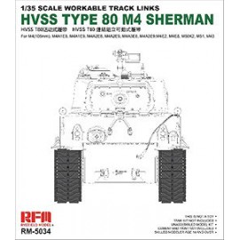 Ryefield model 1:35 Track Links for HVSS Type 80 M4 Sherman
