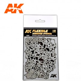 AK Interactive FLEXIBLE AIRBRUSH STENCIL 1/48 1/72